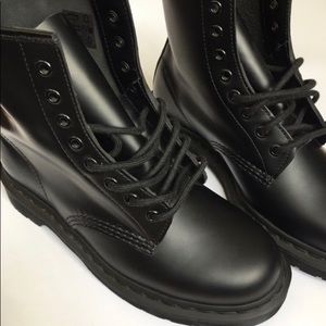 All black Dr. Martens